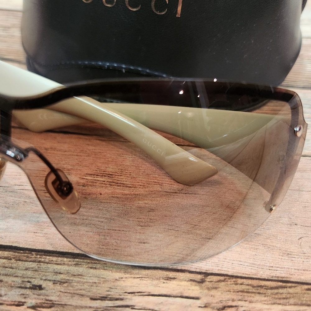 Gucci Rimless Signature Monogram Oversized Sunglasses GG1825/S - Picture 3 of 7